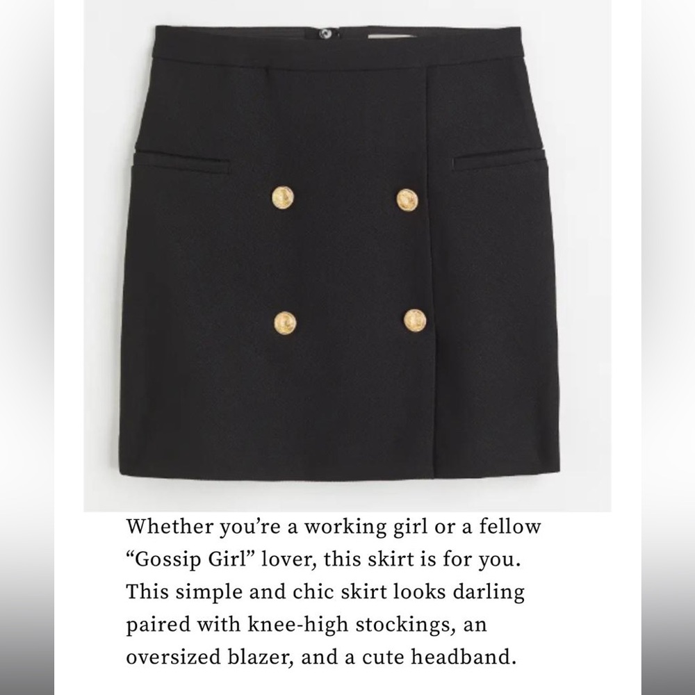 H&M Black Short  Skirt - Picture 13 of 14